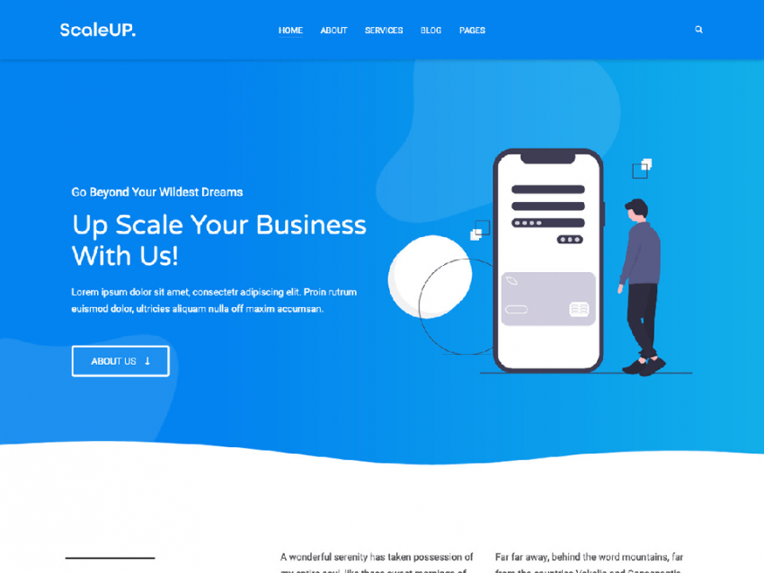 ScaleUp Ücretsiz WordPress Kurumsal Teması